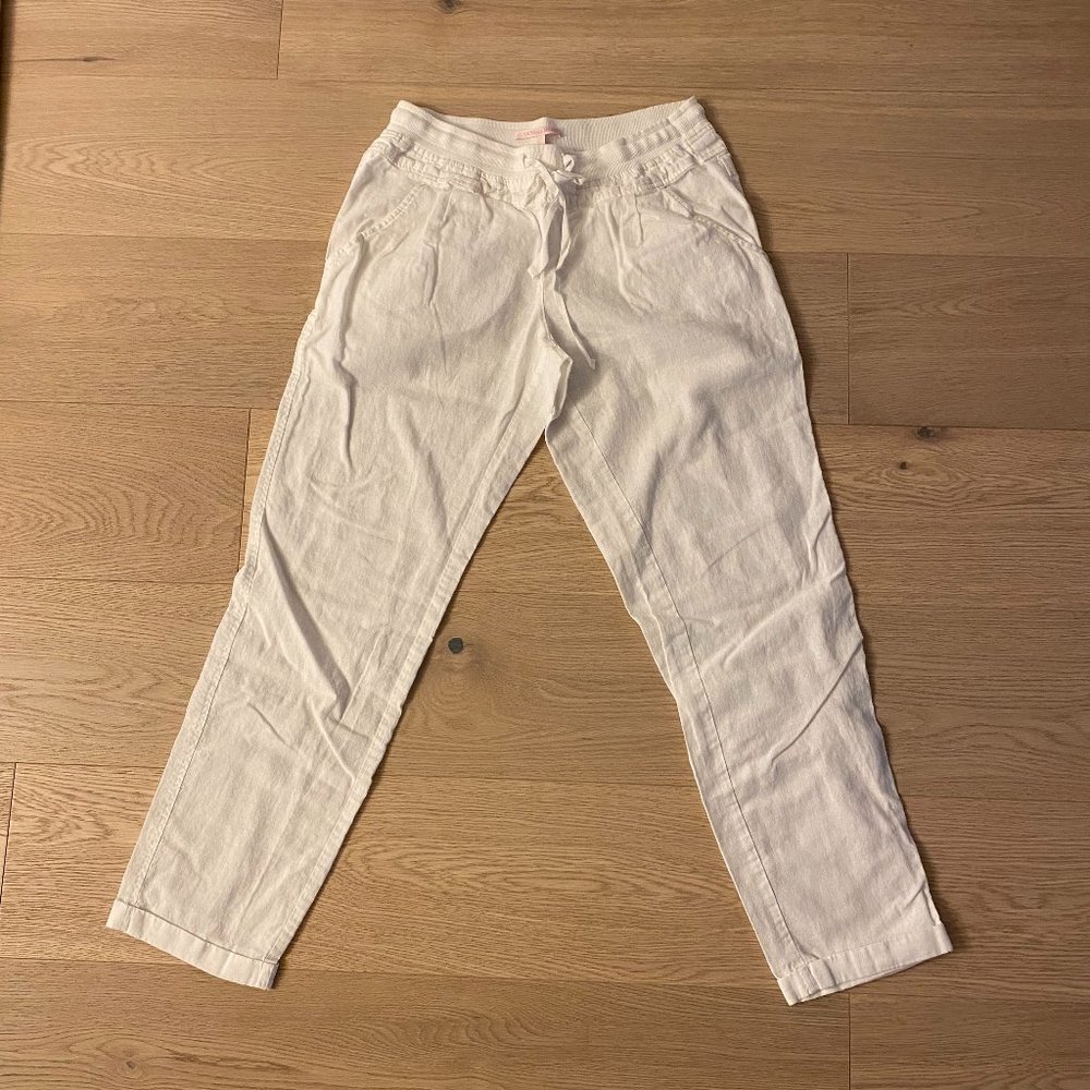 Victoria's Secret Linen Swim Beach Pants - White - Size 8